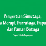 Pengertian Simutaga, Rulinda Merapi, Barrataga, Bapalatsu, dan Paman Bataga